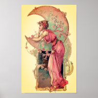 ZIELE/MUNDLADY MIT BLUME rosa Gelb