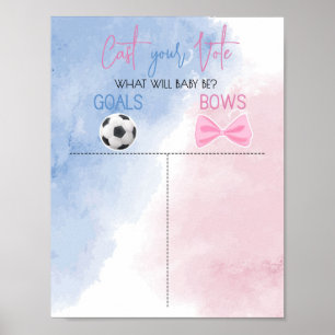 Ziele oder Bögen, die Ihr Stimmzeichen abgeben Poster