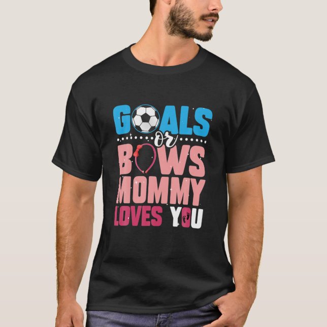 Ziele oder Bogen Mami-Lieben Sie lustige Baby Gend T-Shirt (Vorderseite)