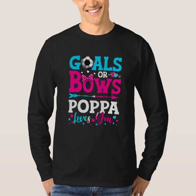 Ziele oder Bogen Poppa Lieben Sie Geschlecht zeige T-Shirt (Vorderseite)