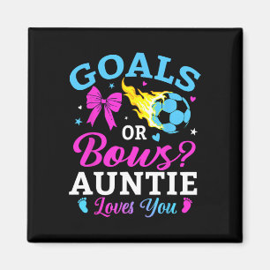 Ziele oder Bögen Tante liebt dich Fußball Geschlec Magnet