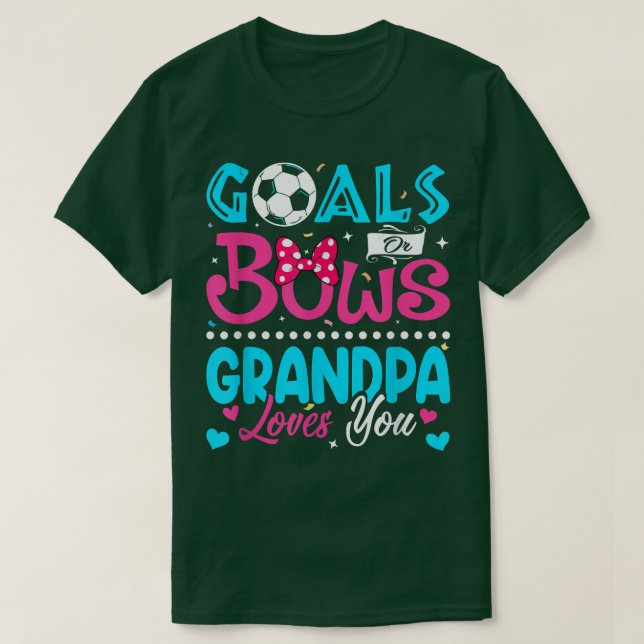 Ziele oder Bögen Witzige Opa-Lieben Sie Geschlecht T-Shirt (Design vorne)