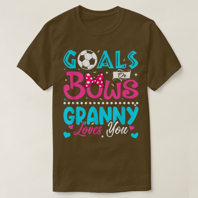 Ziele oder Bows Funny Granny Lieben Sie Geschlecht T-Shirt (Design vorne)