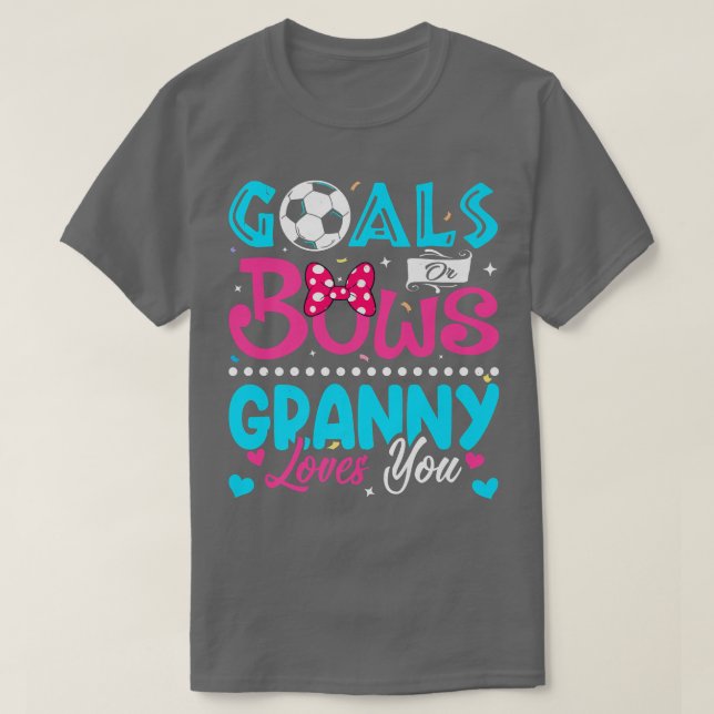 Ziele oder Bows Funny Granny Lieben Sie Geschlecht T-Shirt (Design vorne)
