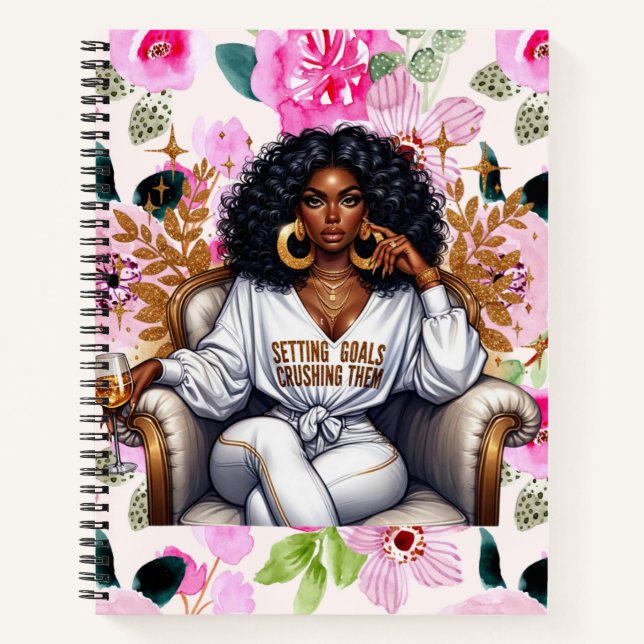 Ziele setzen und sie zerstören notizbuch (Vorderseite)