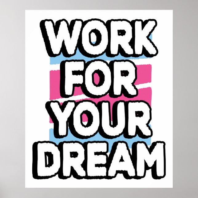 Ziele Träume Erfolg Motivierend Poster (Vorne)