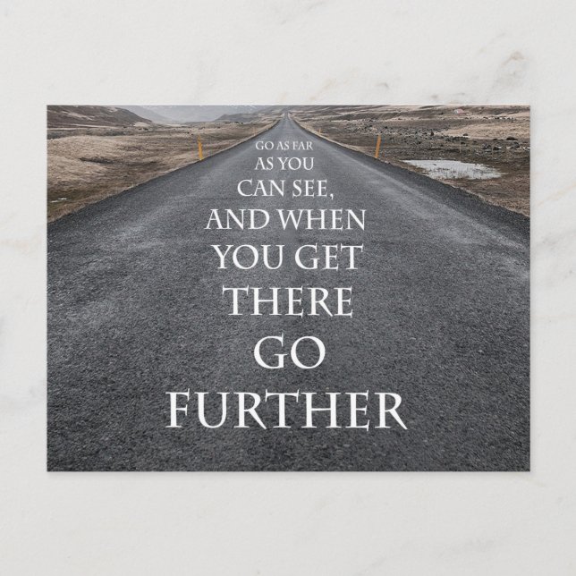 Ziele und Träume motivierend und inspirierend Postkarte (Vorderseite)