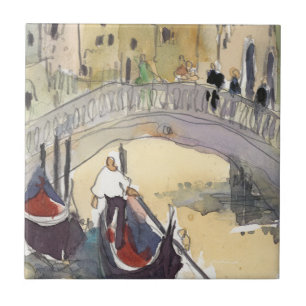 Ziele Venedig Plein Air Gondelfahrt Fliese