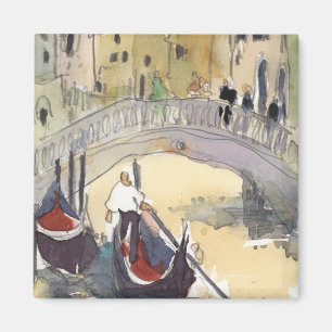 Ziele Venedig Plein Air Gondelfahrt Magnet