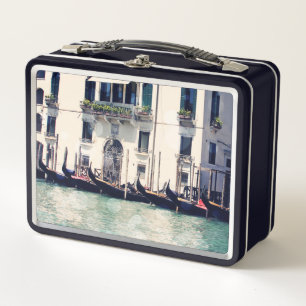 Ziele Venedig-Ufer-Fotografie Metall Lunch Box