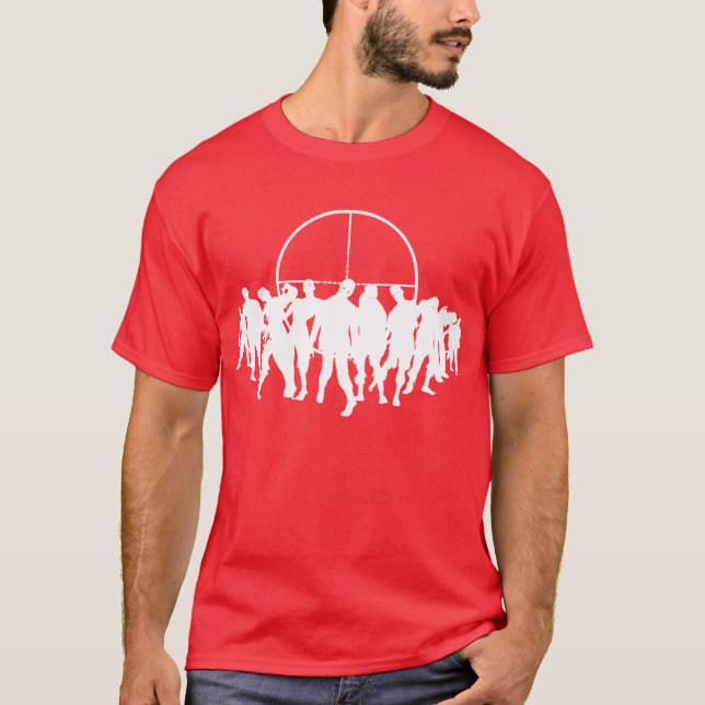 zielen Sie 4 die Hauptzombies - rotes Shirt (Vorderseite)