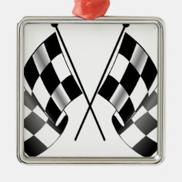 Zielflagge Ornament Aus Metall