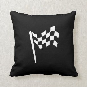 Zielflagge-Piktogramm-Wurfs-Kissen Kissen