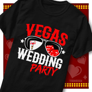 Zielhochzeit Las Vegas Junggesellenabschied Gruppe T-Shirt