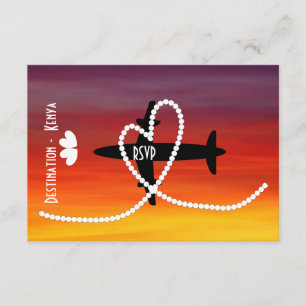 Zielhochzeiten im Ausland Kenia RSVP Einladung