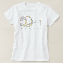 Zielmädchen D-Name bedeutet Monogramm-T T-Shirt