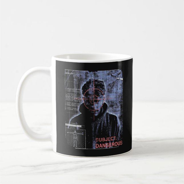 Zielorientiert - Design von Techno-Brutalist Stree Kaffeetasse (Links)