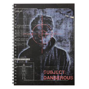 Zielorientiert - Design von Techno-Brutalist Stree Notizblock