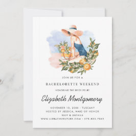 Zielort Bachelorette Weekend | Citrus Orchard Einladung