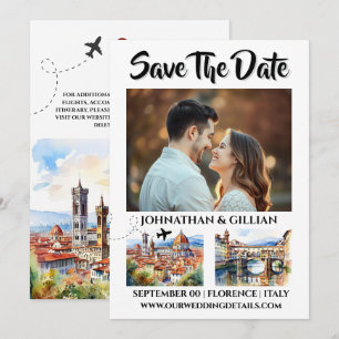 Zielort Florenz Save the Date Foto