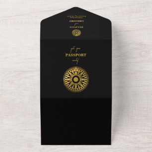 Zielort-Hochzeitspass-Kompass-Hochzeit All In One Einladung