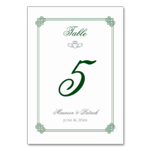 Zielort Irland Tischnummer