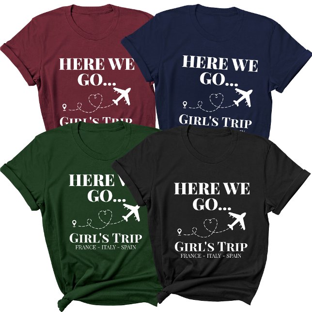 Zielort Reisfamilie Girls Reise Urlaub T-Shirt (Von Creator hochgeladen)
