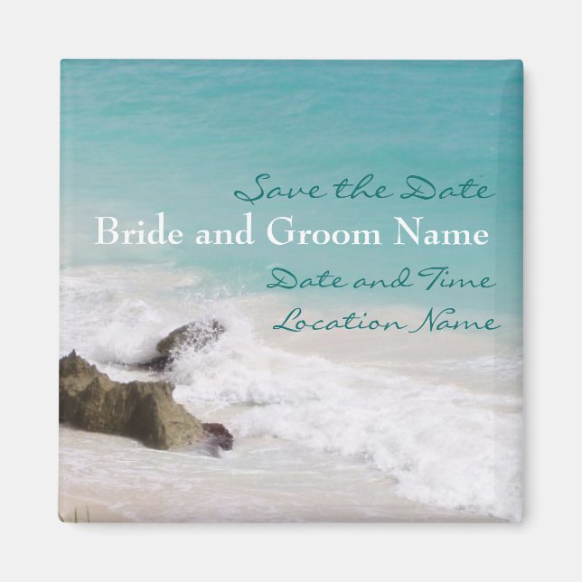 Zielort Save the Date Magnet (Vorne)