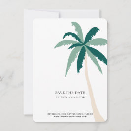 Zielort Tropical Beach Hochzeit Save the Date