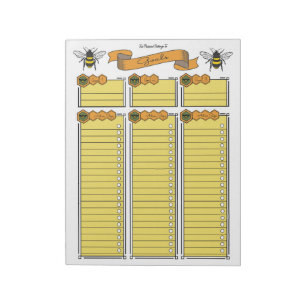 Zielplaner Notizbuch Queen Bee individuell Notizblock