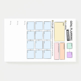 Zielplanung für ADHS Post-It-Notizen Post-it Klebezettel