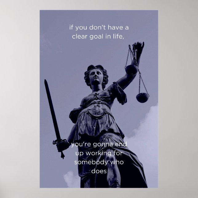 Zielsetzung Motivierend Wandkunst Poster (Vorne)