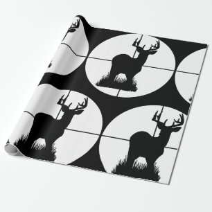 Zielsilhouette für die Jagd auf Hirsche Geschenkpapier