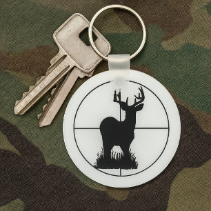 Zielsilhouette für die Jagd auf Hirsche Schlüsselanhänger