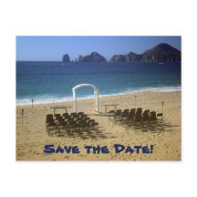 Zielstrandhochzeit Save the Date Postkarte 2