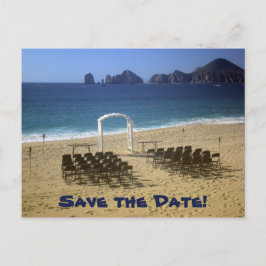 Zielstrandhochzeit Save the Date Postkarte 2