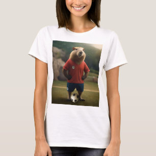 "Zielstürmer: Der Fußballstar Capybara" T-Shirt
