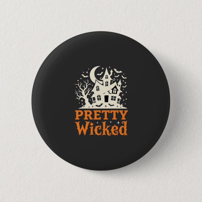 Ziemlich böse Halloween Spukhaus_1 Button (Vorderseite)