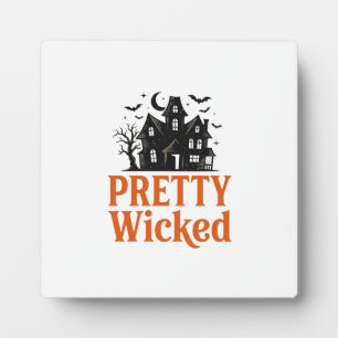 Ziemlich Böse Vintage Halloween Spukhaus-Shirt Fotoplatte