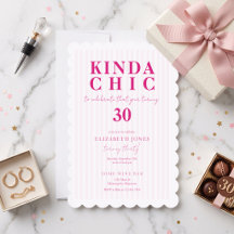 Ziemlich Chic zum Feiern des rosa gestreiften Gebu