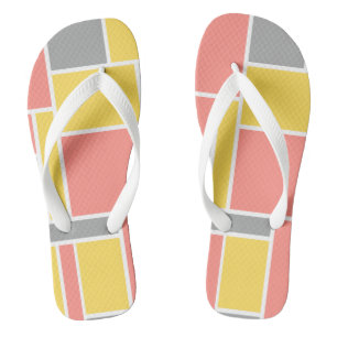 Ziemlich helle Pastellfarbe l Trendiges Abstract l Flip Flops