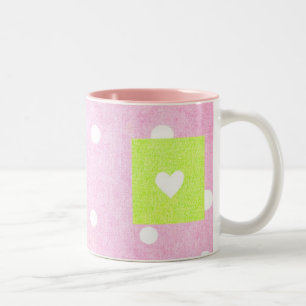 Ziemlich hoch!Tasse Zweifarbige Tasse