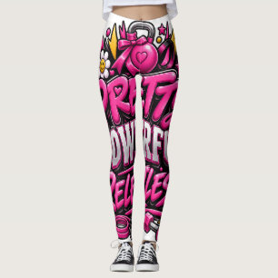 Ziemlich Mächtiges Unerbittliches Rosa Fitnessstud Leggings