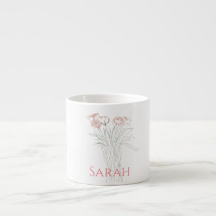 Ziemlich Minimale Moderne Blumenumrandung Für Frau Espressotasse