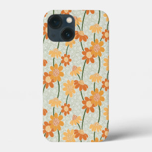 Ziemlich retro-gedämpfte Blumen der 1970er Jahre Case-Mate iPhone Hülle