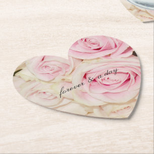 Ziemlich romantische rosa cremefarbene Rosen Untersetzer