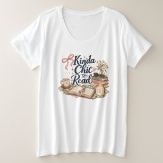 Ziemlich schick zum Lesen Buchliebhaber-Ästhetik | Große Größe T-Shirt
