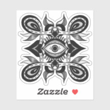 Zierauge - Weidcore Botanischer Tattoo-Stil