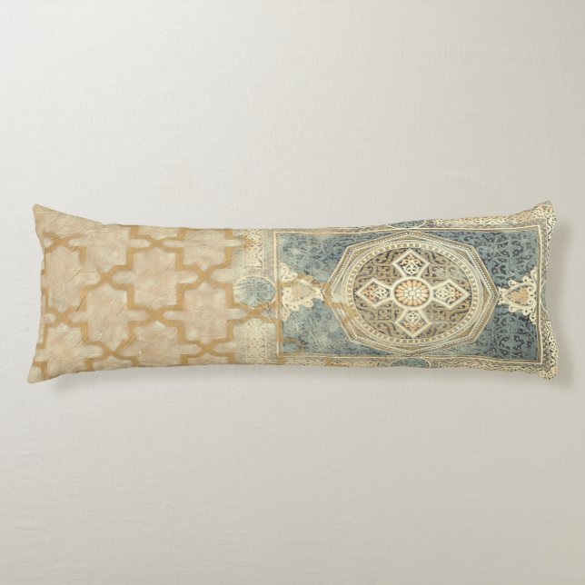 Zierband mit Verziert geometrischer Gestaltung Seitenschläferkissen (Vorderseite)