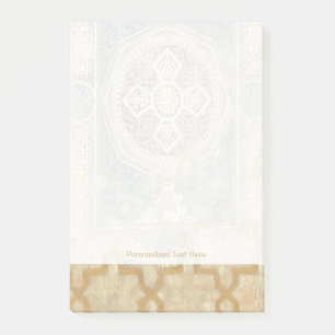 Zierband mit Verzierter Geometrie Post-it Klebezettel